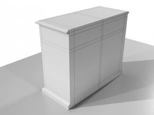 Classic Low Cabinet Model 3D