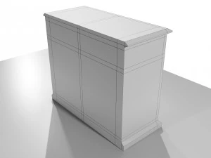 Classic Low Cabinet 3D Model