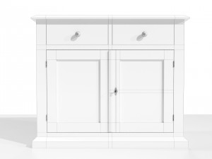 Classic Low Cabinet Model 3D