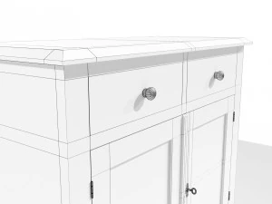 Classic Low Cabinet 3D Model