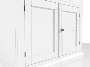 Classic Low Cabinet Model 3D
