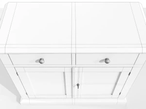 Classic Low Cabinet 3D Model
