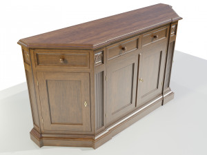 Classic Low Cabinet 3Dモデル