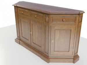 Classic Low Cabinet 3Dモデル