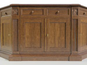 Classic Low Cabinet 3Dモデル