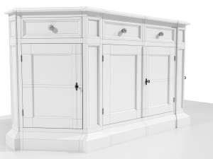 Classic Low Cabinet 3Dモデル
