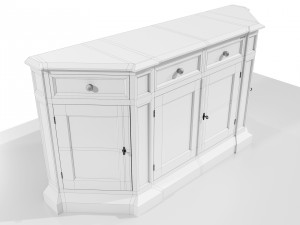 Classic Low Cabinet 3Dモデル