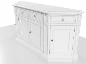 Classic Low Cabinet 3Dモデル