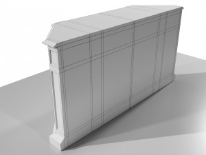 Classic Low Cabinet 3Dモデル