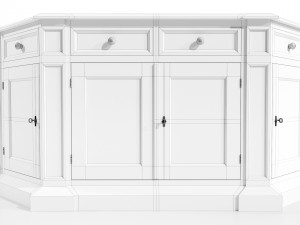 Classic Low Cabinet 3Dモデル