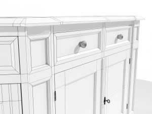 Classic Low Cabinet 3Dモデル
