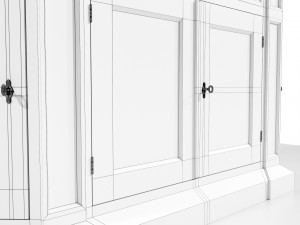 Classic Low Cabinet 3Dモデル
