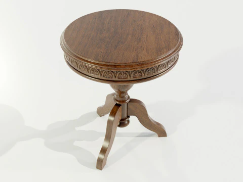 Classic Side Table 3D Model