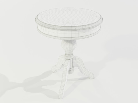 Classic Side Table 3D Модель