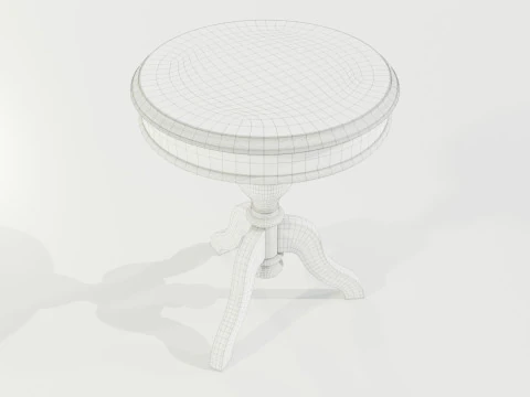 Classic Side Table 3D Model