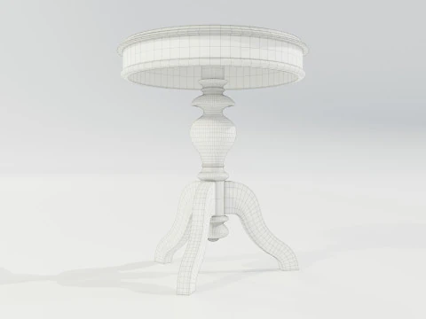 Classic Side Table 3D Model