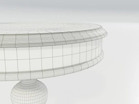 Classic Side Table 3D Model