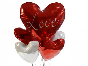 Heart Shaped Balloons 3D Модель
