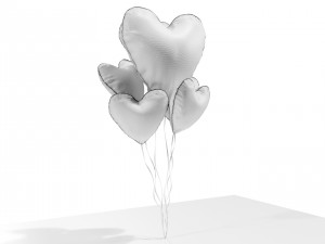 Heart Shaped Balloons 3D Модель