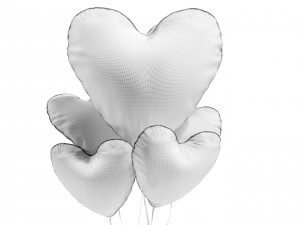 Heart Shaped Balloons 3D Модель