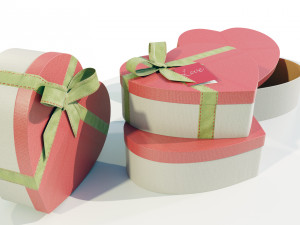 Heart Shaped Gift Box 3D-Modell