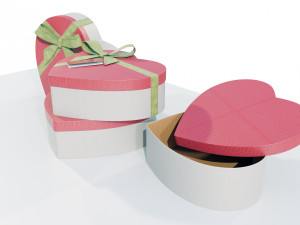 Heart Shaped Gift Box 3D-Modell