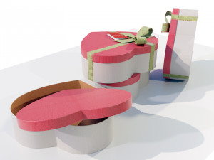 Heart Shaped Gift Box 3D-Modell
