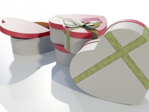 Heart Shaped Gift Box 3D-Modell