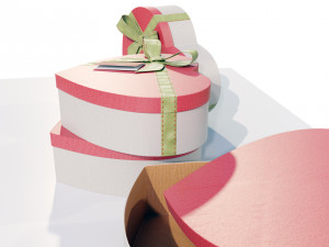 Heart Shaped Gift Box 3D-Modell
