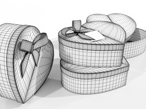 Heart Shaped Gift Box 3D-Modell