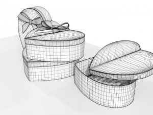 Heart Shaped Gift Box 3D-Modell