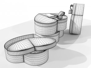 Heart Shaped Gift Box 3D-Modell