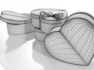 Heart Shaped Gift Box 3D-Modell