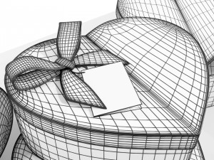 Heart Shaped Gift Box 3D-Modell