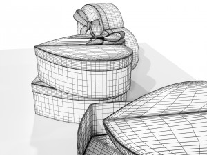 Heart Shaped Gift Box 3D-Modell