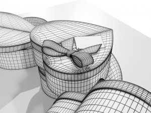 Heart Shaped Gift Box 3D-Modell