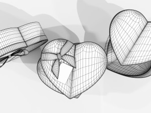 Heart Shaped Gift Box 3D-Modell