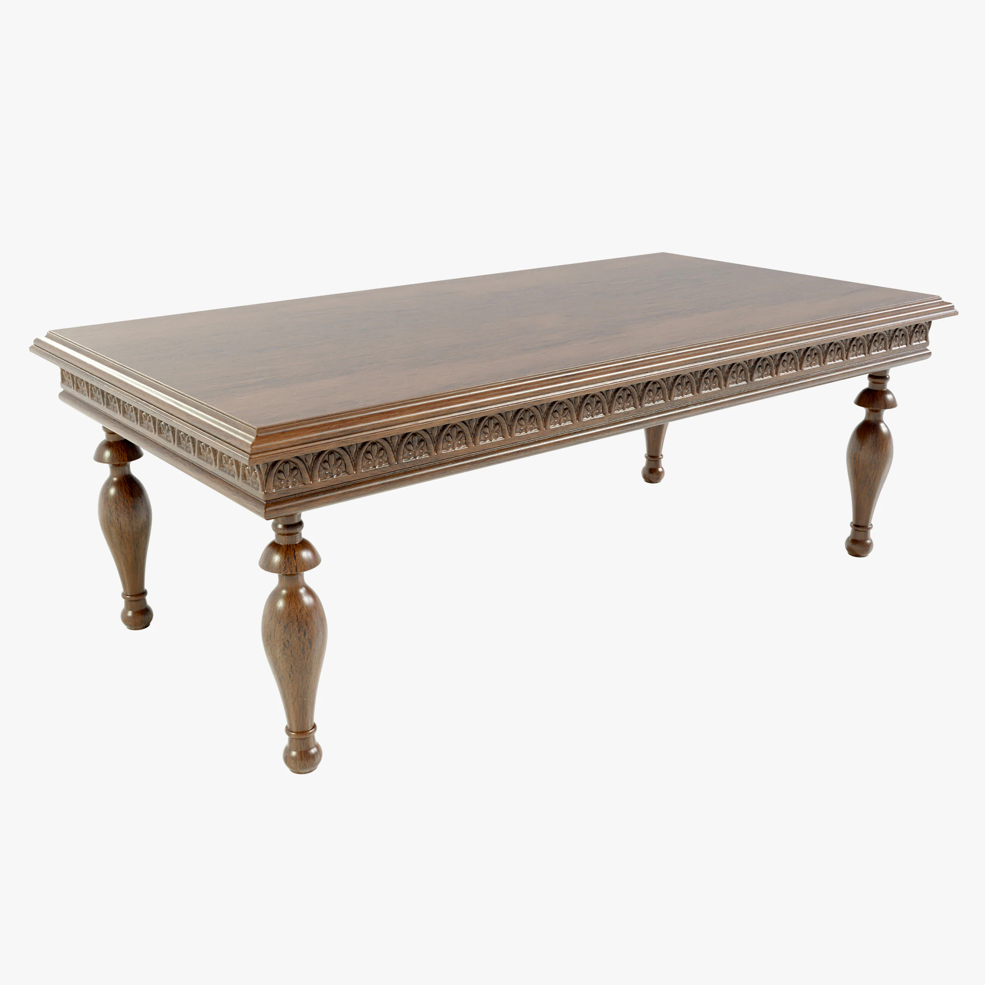 Classic Side Table 3D Model .c4d .max .obj .3ds .fbx .stl .blend 