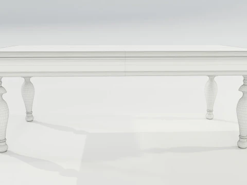 Classic Side Table 3D Model