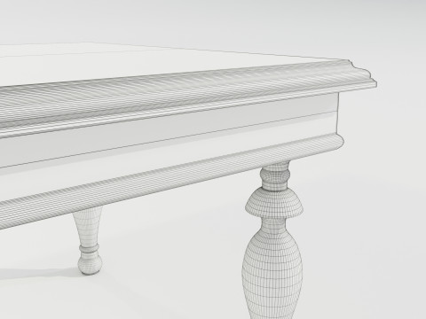 Classic Side Table 3D-Modell