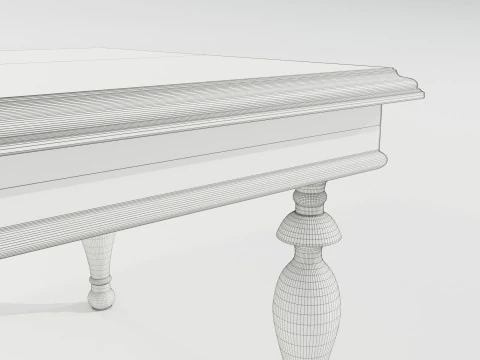 Classic Side Table 3D Model