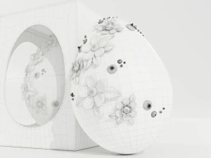 Прикрашене пасхальне яйце 3D Модель