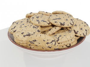 Bowl with Cookies Modello 3D