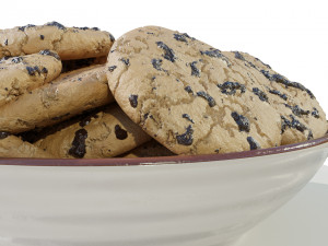Bowl with Cookies Modello 3D