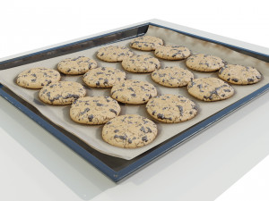 Tray with Cookies 3Dモデル