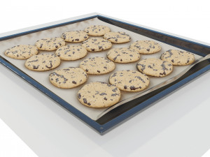 Tray with Cookies 3Dモデル