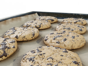 Tray with Cookies 3Dモデル
