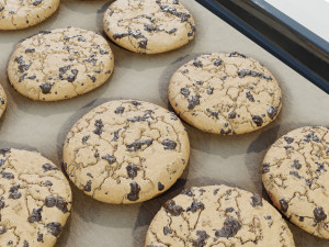 Tray with Cookies 3Dモデル