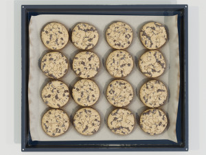 Tray with Cookies 3Dモデル