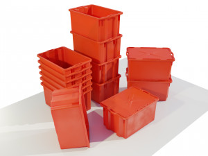 Plastic Crates 3D 모델